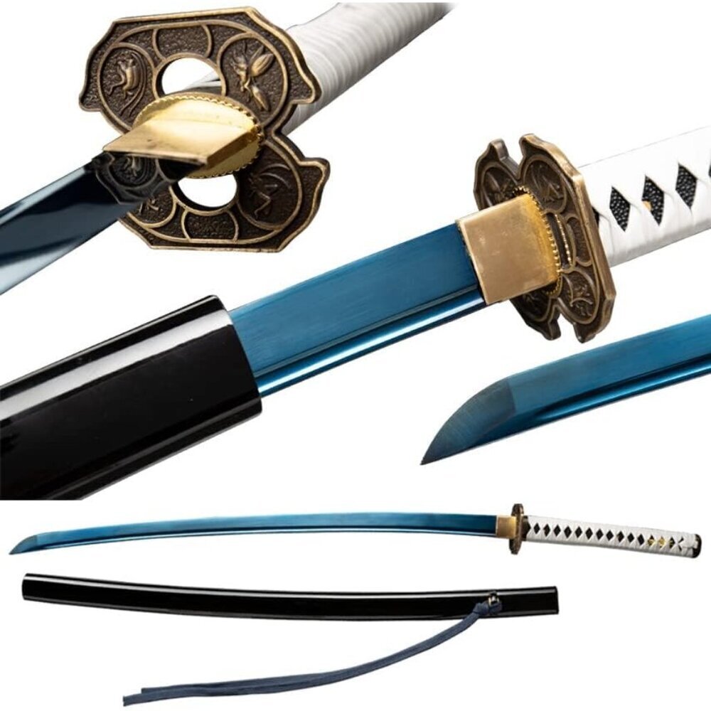 Handmade Katana Sword 41in Full Tang Sharp 1060 Steel Samurai